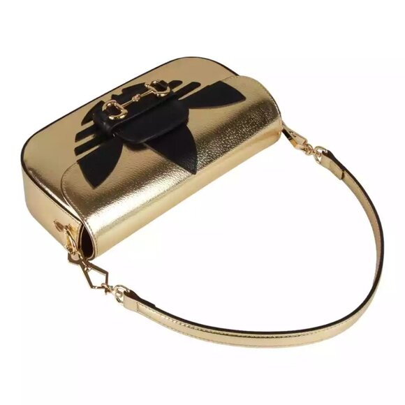 Gucci - Adidas X Small Horsebit Shoulder Bag In Gold - Shoulder bag - Picture 8 of 15